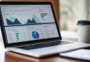 Analytics dashboard showing cross-channel budgeting and performance metrics in GA4
