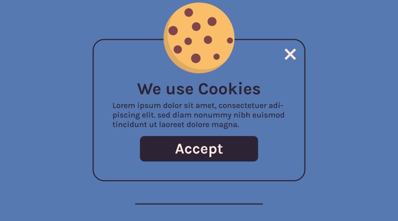 Stylised blue outline of a cookie consent banner on a webpage, illustrating EU GDPR Articles 88a and 88b cookie rules