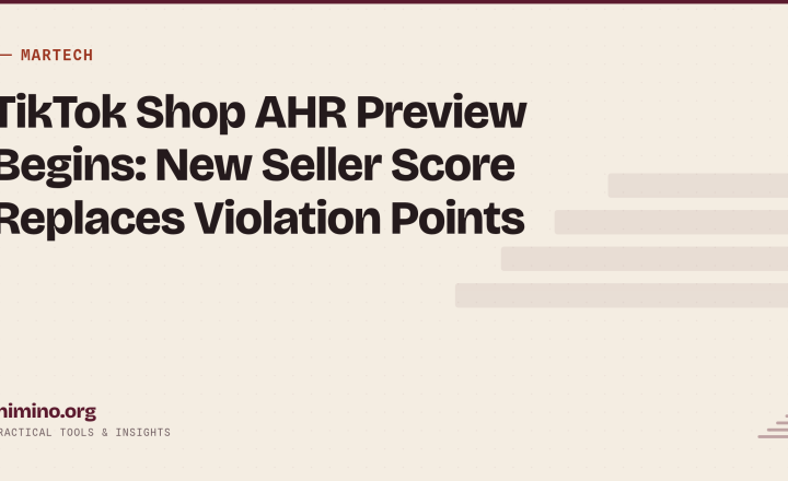 TikTok Shop AHR Preview Begins: New Seller Score Replaces Violation Points by July 2026